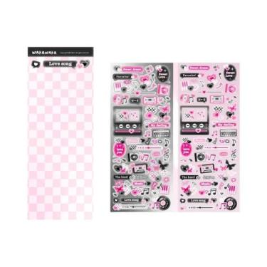 Imagem de Adesivos Decorativos De Música Coreana DIY Para Telefone, Bagagem, Lap