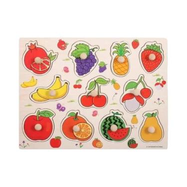 Imagem de Quebra-Cabeça De Madeira Montessori Para Crianças, Tabuleiro De Animai