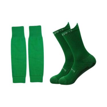 Imagem de Meias Esportivas Masculinas Antiderrapantes De 2 Peças Para Futebol, B