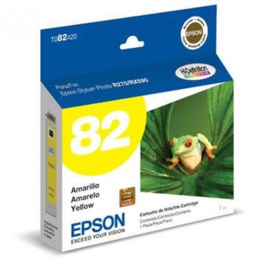 Imagem de Cartucho Epson 82n T082420 Yellow | R270 | R290 | Rx590 | Rx610