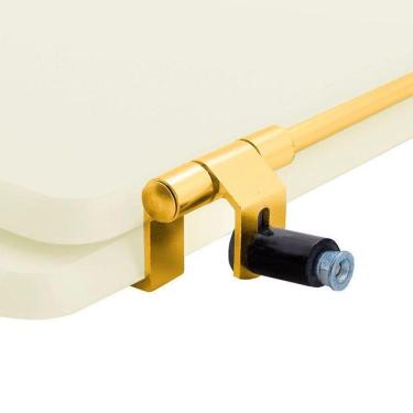 Imagem de Assento Sanitário Para Vaso Incepa Com Ferragem Dourada