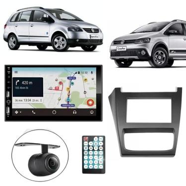 Imagem de Central Multimídia 2 Din Carplay Android Auto Spacefox 2012-13 Moldura + Câmera