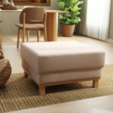 Imagem de Puff 80cm Ananda Cabecasa Madeiraoriginals Bege