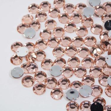 Imagem de CHATON PRIMEIRA LINHA REDONDO 6MM - ROSE/LT.PEACH - 100Pçs - La Mode A