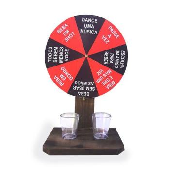 Imagem de Jogo de Roda Roleta Gira Gira Shot Drinks  - Todos Bebem - HOUSE DECOR