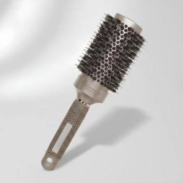 Imagem de Escova de Cabelo Térmica Profissional Cerâmica Cerdas Mistas Javali Ny