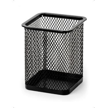 Imagem de Porta Canetas Lápis Aramado Quadrado Organizador Escritório - - Klizz,