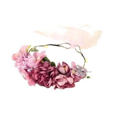 Imagem de Coroa De Flores Romântica Para Casamento, Guirlanda De Videira, Tiara 