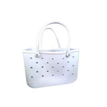 Imagem de Bolsa Eva Premium Luxo Praia Piscina Impermeável - - Domum, Branco, G