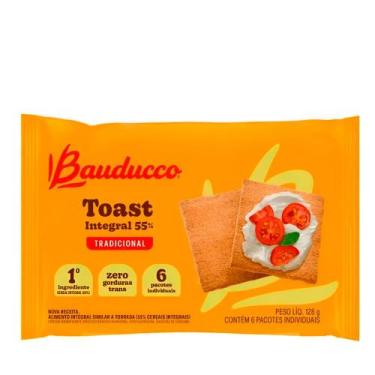 Imagem de Biscoito Toast Integral 55% Tradicional Bauducco  128g