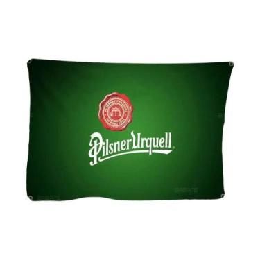 Imagem de Bandeira Artística De Camping Com Logo Da Cerveja Pilsner Urquell De A