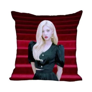 Imagem de Capa De Almofada De Poliéster LOONA KPOP 45x45cm Para Decoração De Qua