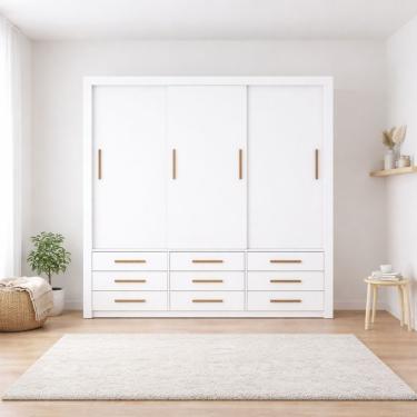 Imagem de Guarda Roupa 3 Portas 9 Gavetas Imperium -grand Line