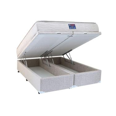 Imagem de Cama Box Baú com Colchão Queen Size Flex Ávila - 158x198
