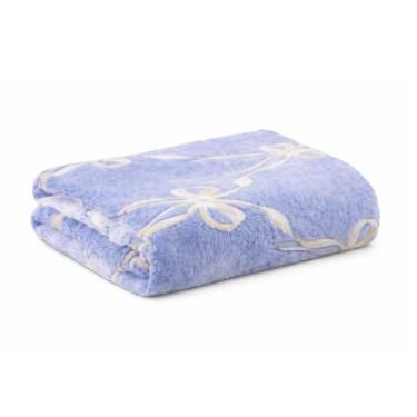 Imagem de Manta Queen Flannel 220x240cm Sollievo Relevo Jolitex Cor:Lacets, Lace