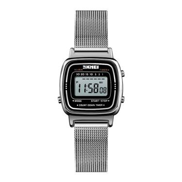 Imagem de Relógio Feminino Skmei Digital 1901 Prata