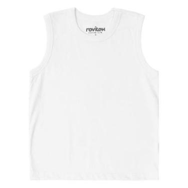 Imagem de Regata Básica Infantil Masculina Rovitex Kids Branco 16-Masculino