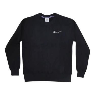 Imagem de Moletom Champion Crewneck Athletic Mini Script Preto-Masculino