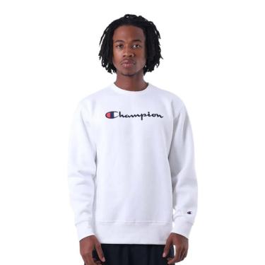Imagem de Moletom Champion Crewneck Athletic Mini Script Preto-Masculino