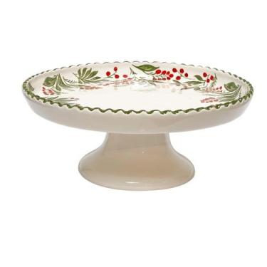 Imagem de Prato de bolo ceramica decorativo berries ouro luiz salvador