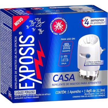 Imagem de Repelente Elétrico Líquido Exposis Casa Aparelho + Refil 32,9ml