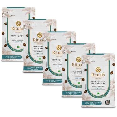 Imagem de Café 3 Corações Rituais Exótico Kit 5 Unid de 250g - Três Corações