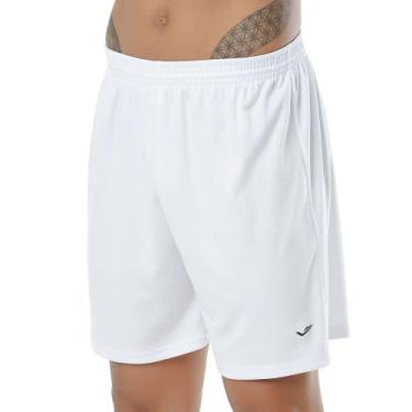 Imagem de Shorts Elite Plus Size Masculino Leve Bermuda Esportivo, Branco, EG4, 