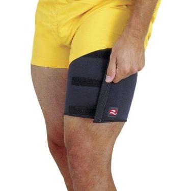 Imagem de Coxal Realtex Neoprene Ajustável Compressão Para Dor E Lesão, U, Preto