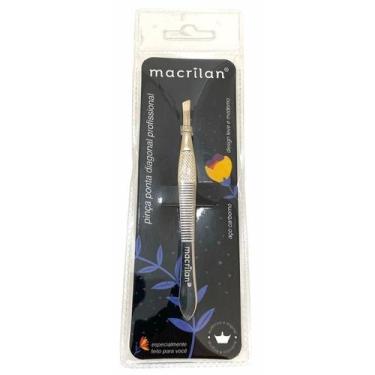 Imagem de Pinça profissional para sobrancelha Ponta Chanfrada Macrilan