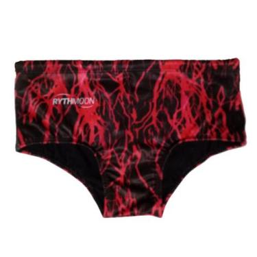 Imagem de Sunga De Natação Basica Adulto Rajado Rythmoon, GG, Vermelho