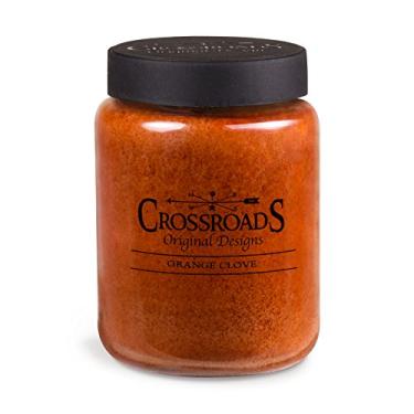 Imagem de Vela perfumada de cravo laranja encruzilhada com 2 pavios 740 ml