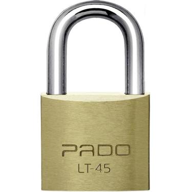 Imagem de Cadeado Convencional LT-45mm Latão Maciço e Aço Cementado com 2 Chaves Flow Pack Pado