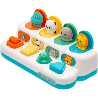 Imagem de Brinquedo Educativo Buba Pop Up Zoo Colorido, Verde, Único
