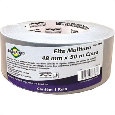 Imagem de Fita Silver Tape Brasfort Multiuso 48 X 50M Cinza 7549