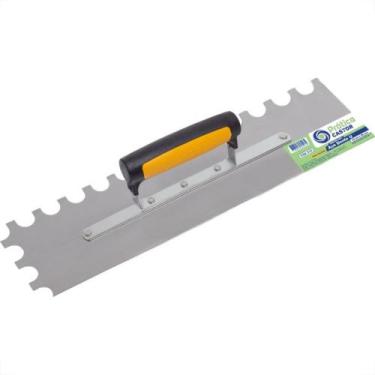 Imagem de Desempenadeira Aco Castor Dentada Em ''U'' 10X35Cm Com Cabo Plastico 5