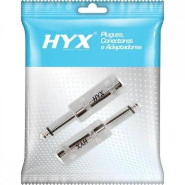Imagem de Conector P10 Macho Mono Niquelado HJ014M HYX - PCT / 2