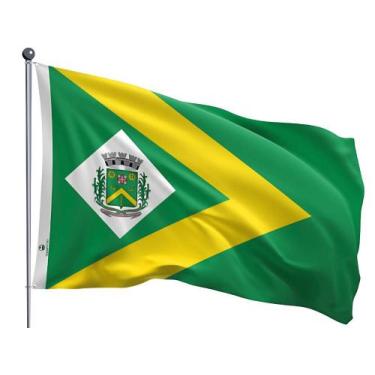 Imagem de Bandeira do Município de Santa Bárbara d'Oeste Uma Face Estampada Tama