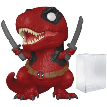Imagem de POP Marvel: Paródia Deadpool – Boneco de vinil Funko Dinopool (incluído com caixa protetora compatível), multicolorido, 9,5 cm