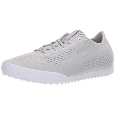 Imagem de Puma Golf Sapato de golfe feminino Monolite de malha projetado para gatos, Cinza violet-puma branco, 8