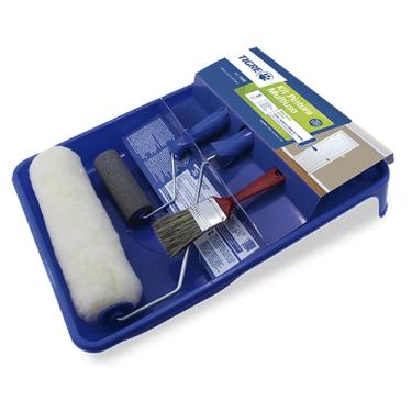 Imagem de Kit De Pintura Com Rolo Pincel E Bandeja 23Cm 1540 Pratic Acessivel Tigre