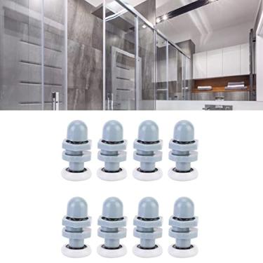 Imagem de Rolo deslizante de banheiro,8 pe?as rolos de porta de chuveiro de cobre substitui??o rodas de corredor de porta de chuveiro para a porta deslizante de vidro de panela de banheiro(20mm), Roda da