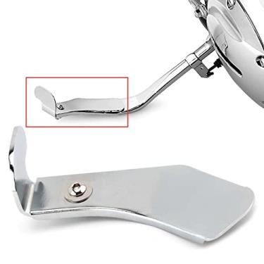 Imagem de FINMOKAL Extensão do suporte lateral cromado para Harley Sportster XL883 1200 2004-2010