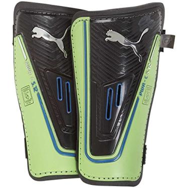 Imagem de Puma Youth Powercat 5.12 Shin Guards, Black/Jasmine Green/Monaco Blue - Medium