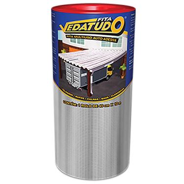 Imagem de Manta Asfáltica Adesiva Aluminizada - 45Cm X 10M - Vedatudo