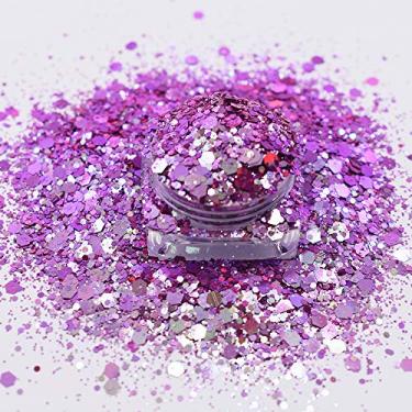 Imagem de 20g / Pack Mudança de cor Chunky Mixes Glitter Sequin Power Flakes Manicure Resina de Manicure Corpo Arte Decoração do corpo Ferramentas de Bricolagem Acessórios BSL09