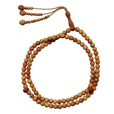 Imagem de Contas de oração de madeira perfumadas naturalmente de pinheiro edição limitada - 8 mm de madeira Tasbih 99 contas de tespih