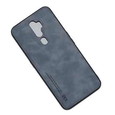 Imagem de Kepuch Silklike Capa para Oppo A9 2020/A5 2020/A11X - Case Placa de Metal Embutida para Oppo A9 2020/A5 2020/A11X - Azul