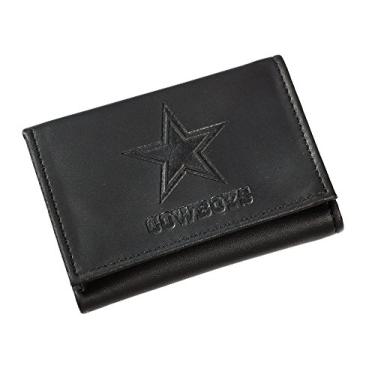 Imagem de Carteira Team Sports America NFL tri-dobrável, preta, Dallas Cowboys, Multi