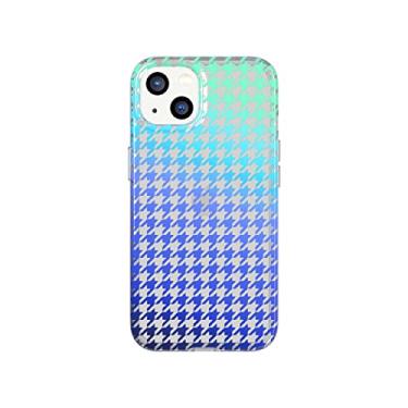 Imagem de Tech21 Evo Art Ombre Houndstooth para iPhone 13 – Capa protetora para celular com arte exclusiva e proteção multiqueda de 3,6 m