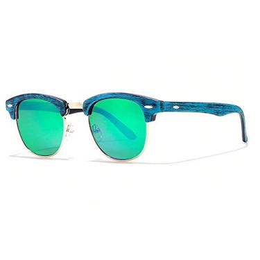 Imagem de Óculos De Sol Kdeam Estilo Madeira Com Proteção Uv400 Anti- Reflexo KD259 (C3)